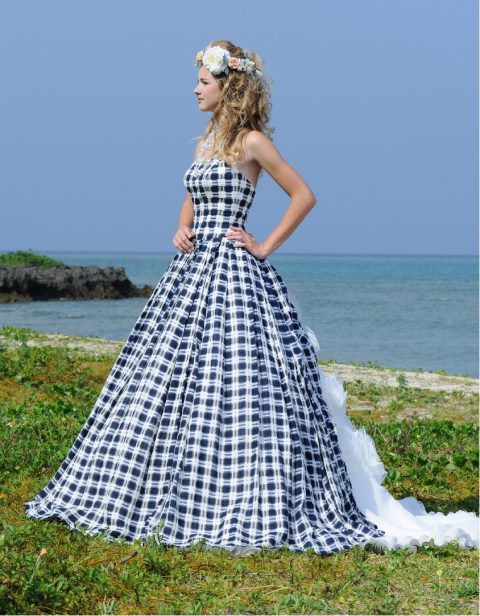 夏らしいギンガムチェックのカラードレス モード マリエの新着 キャンペーン情報